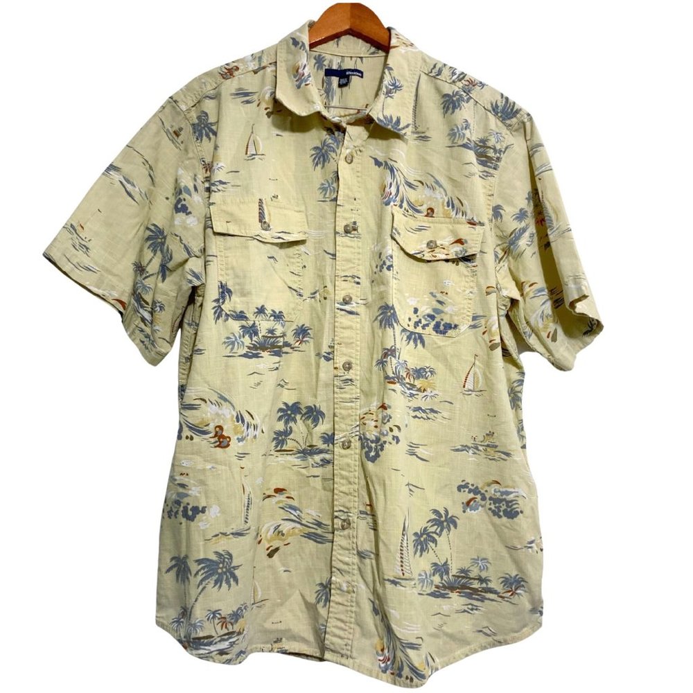 Vintage Basic Edition Hawaiian Shirt Size XL